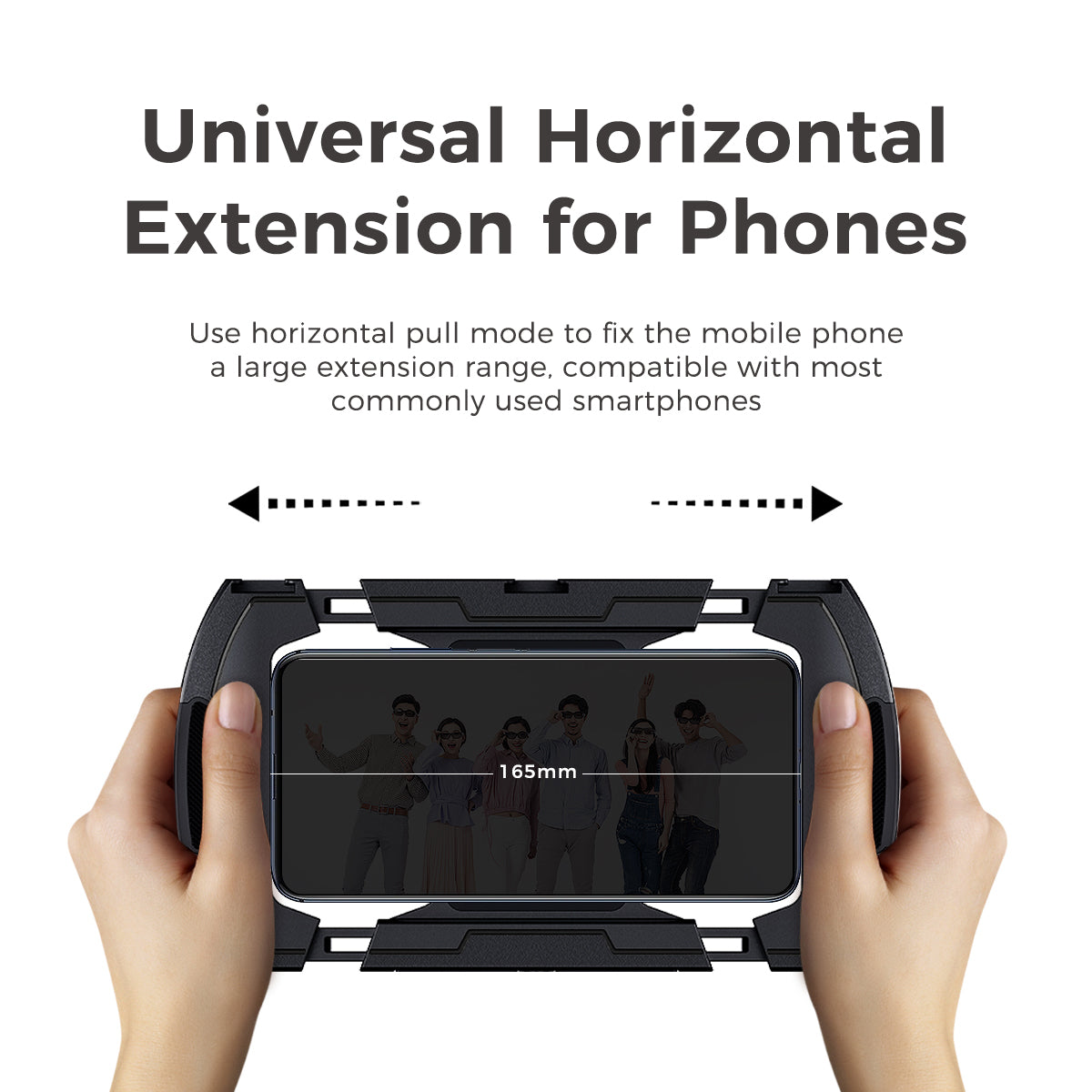 Uniqkart U-Rig Lite Video Vlog Phone Rig Cage with Triple Cold Shoe 1/4 Screw Thread for Smartphones Microphone LED Light