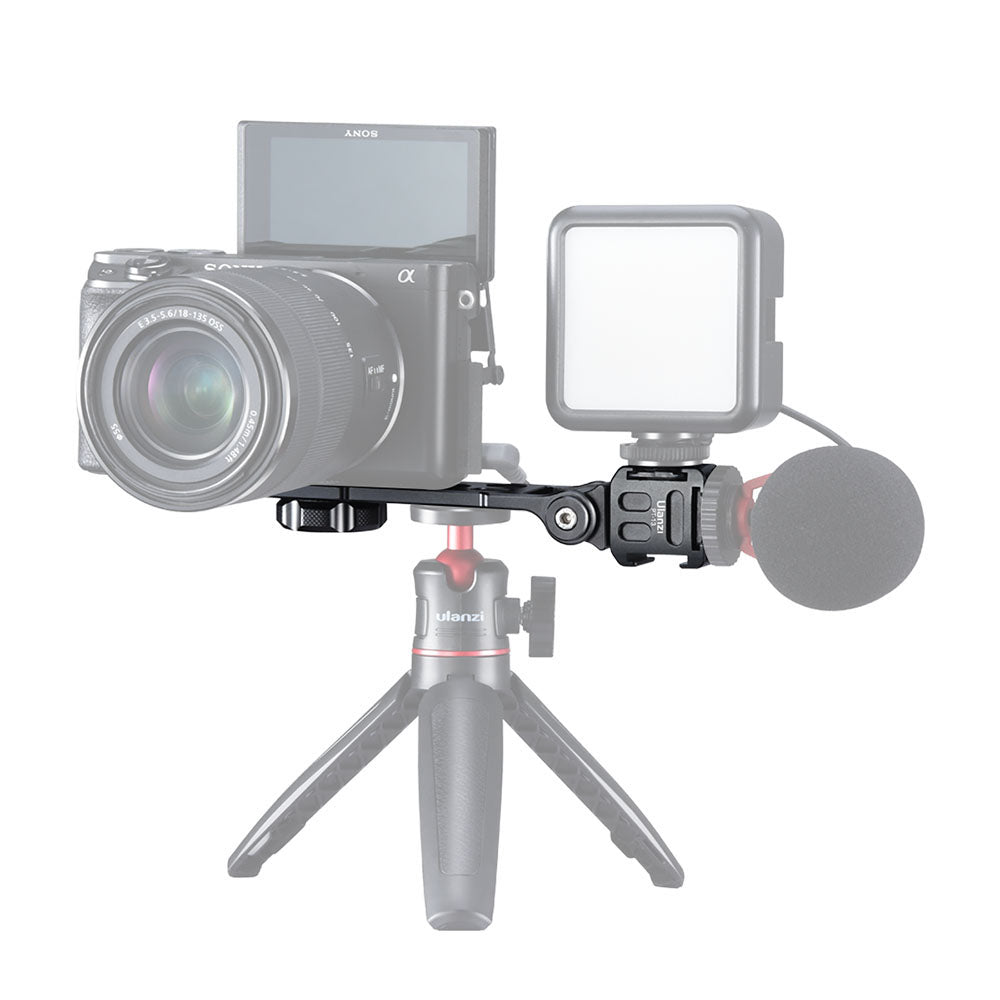ULANZI PT-13 Extend Triple Cold Shoe Bracket Mount Plate Gimbal Accessories for Smartphone SLR Camera