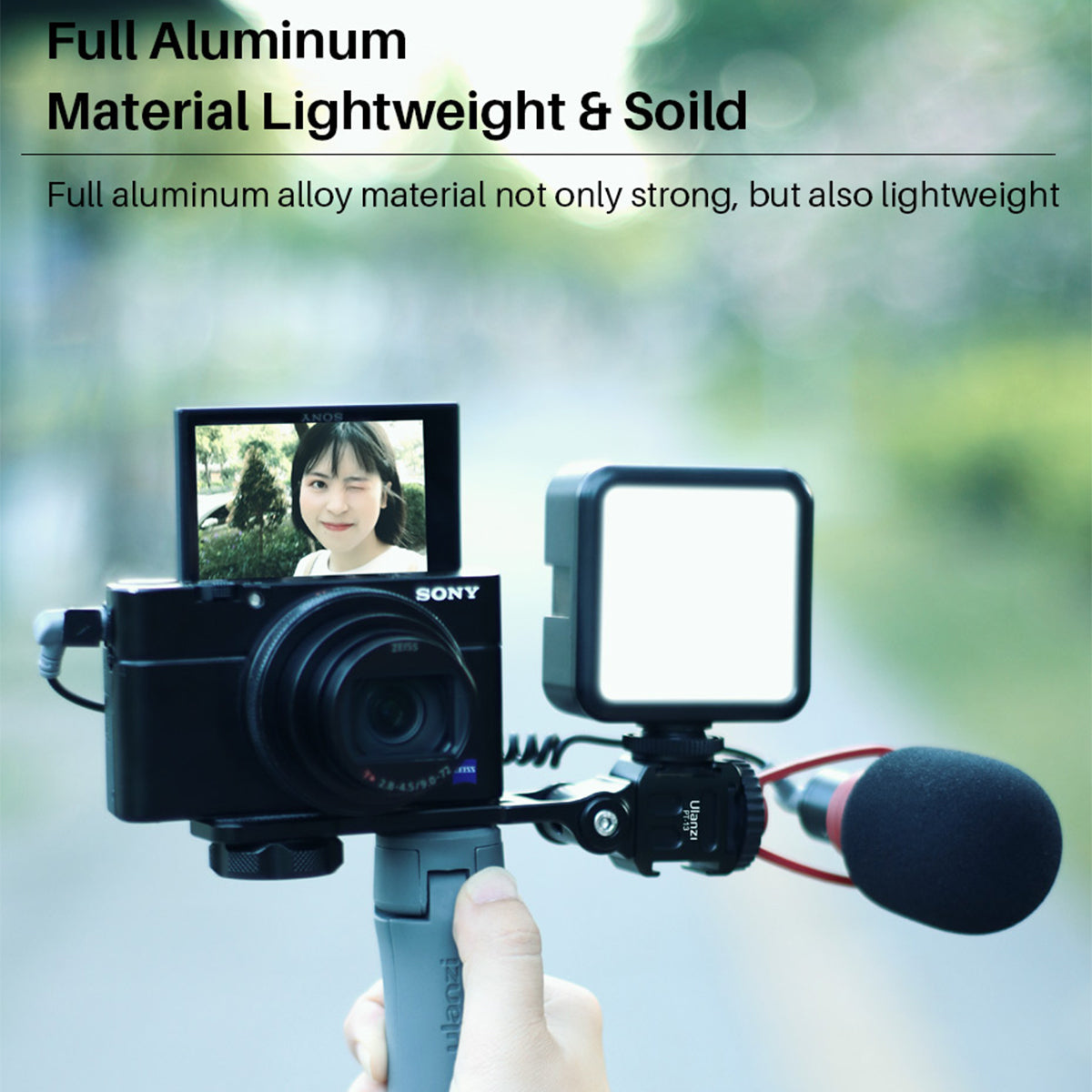 ULANZI PT-13 Extend Triple Cold Shoe Bracket Mount Plate Gimbal Accessories for Smartphone SLR Camera