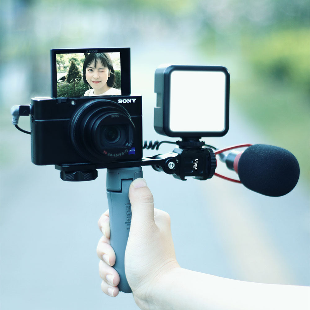 ULANZI PT-13 Extend Triple Cold Shoe Bracket Mount Plate Gimbal Accessories for Smartphone SLR Camera