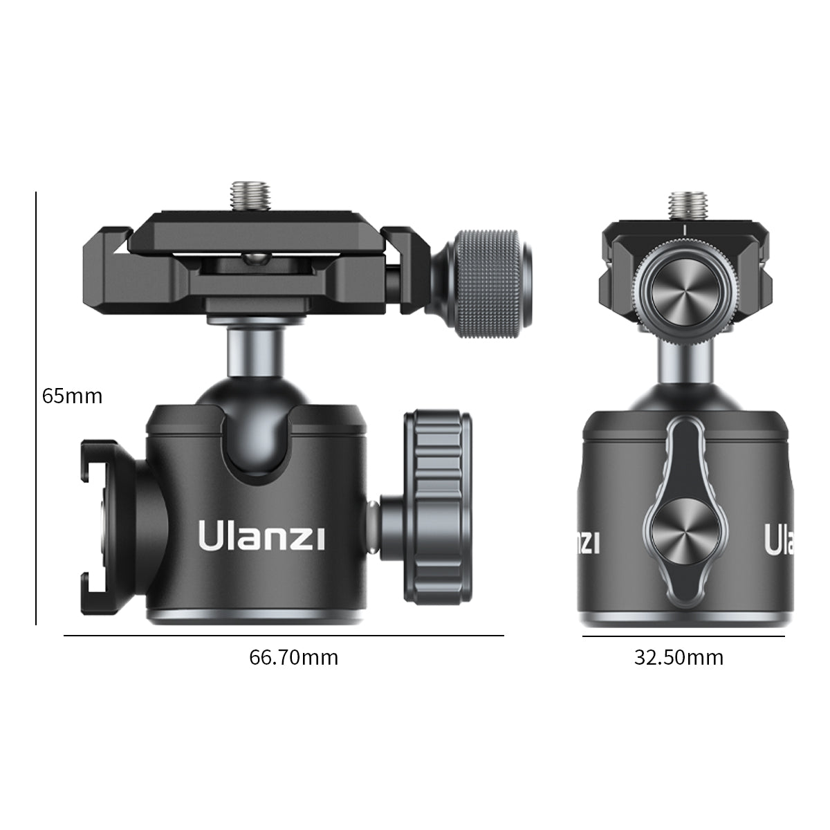 Uniqkart U-80L Arca Swiss Ballhead Tripod Ball Head for DSLR SLR Camera with Arca Quick Release Plate