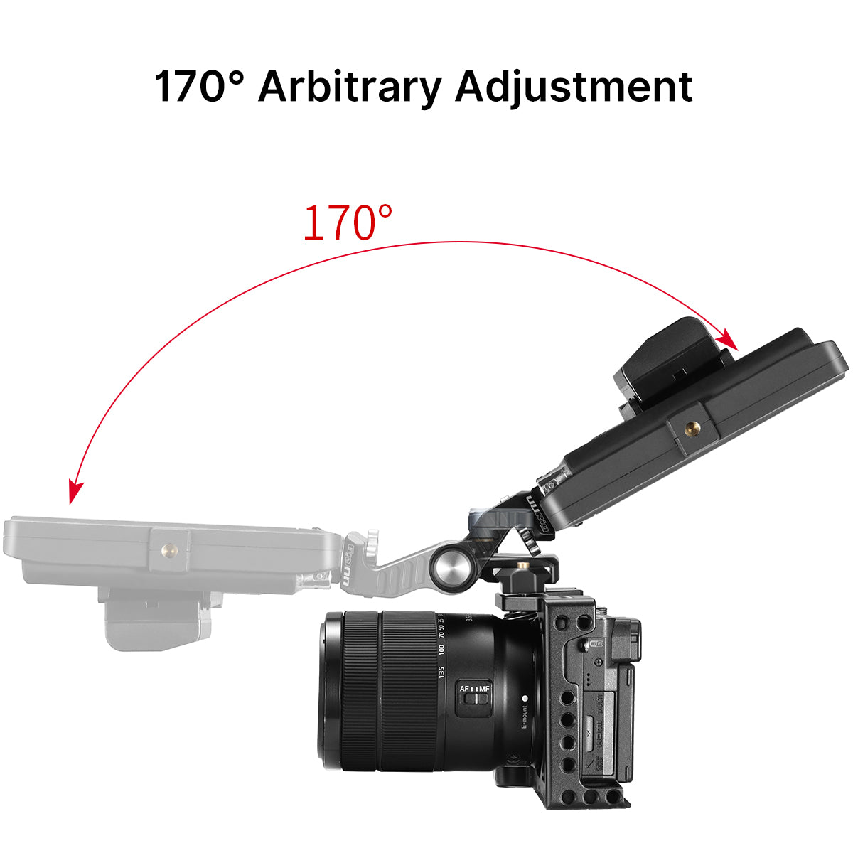 Uniqkart R058 NATO Monitor Mount with 1/4 Screw Universal Adjustable DSLR Monitor Adapter