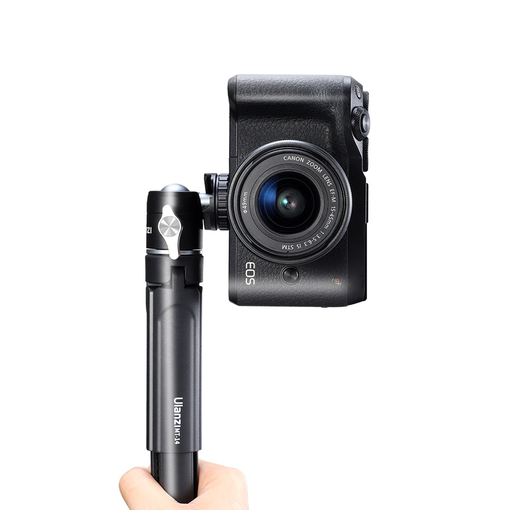 Uniqkart U-60 360 Degree Rotation Camera Tripod Side Cold Shoe Ball Head Mount Adapter