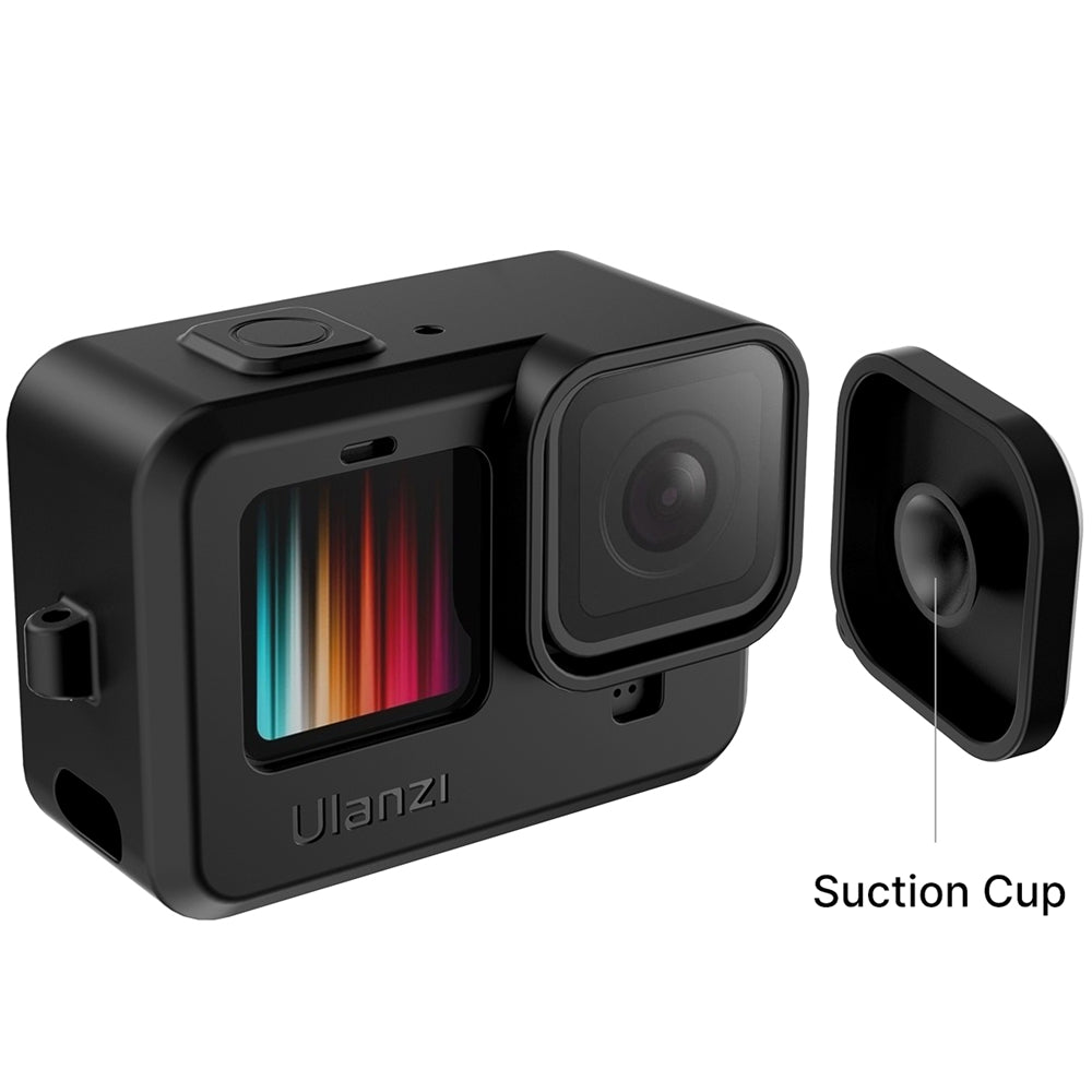 ULANZI G9-1 Silicone Protective Cover + Lens Cover Case with Lanyard for GoPro Hero 9