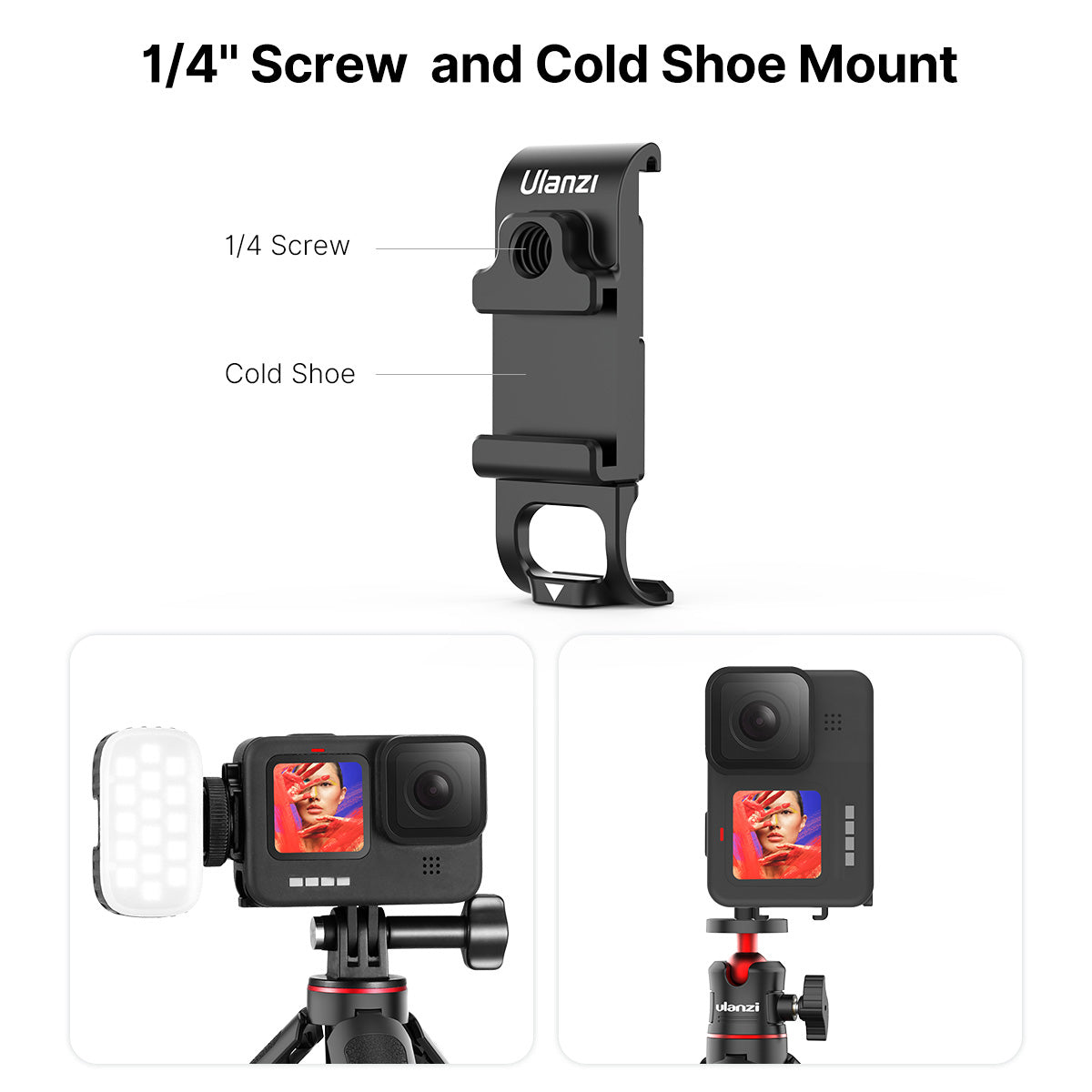 ULANZI G9-6 Battery Cover Detachable Battery Lid with Charging Port for Gopro Hero 9