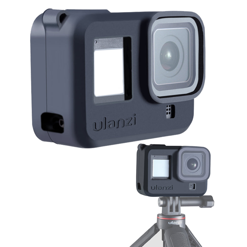 ULANZI G8-3 Soft Silicone Case Protective Cover Lens Cap with Lanyard for GoPro Hero 8 Black Action Camera