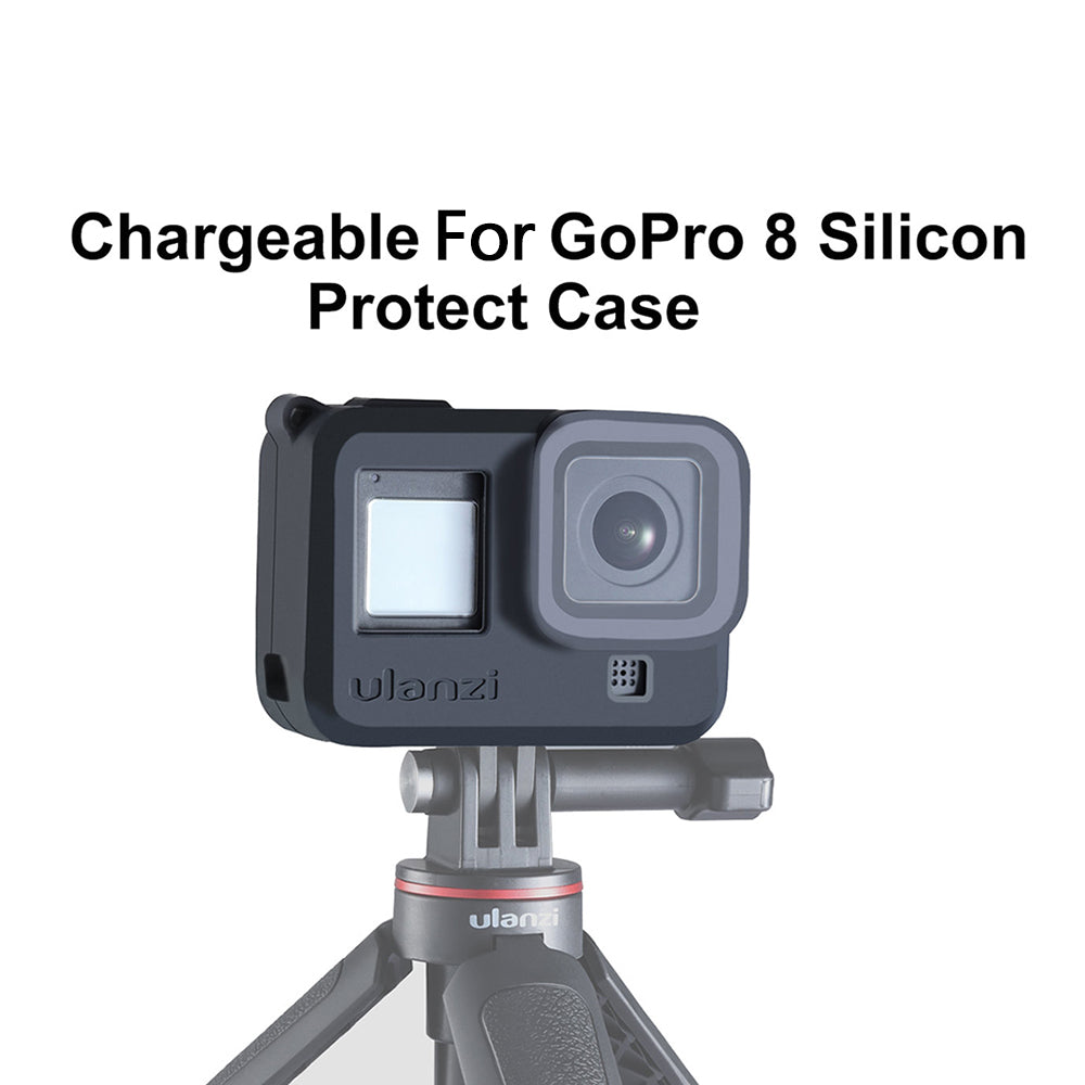 ULANZI G8-3 Soft Silicone Case Protective Cover Lens Cap with Lanyard for GoPro Hero 8 Black Action Camera