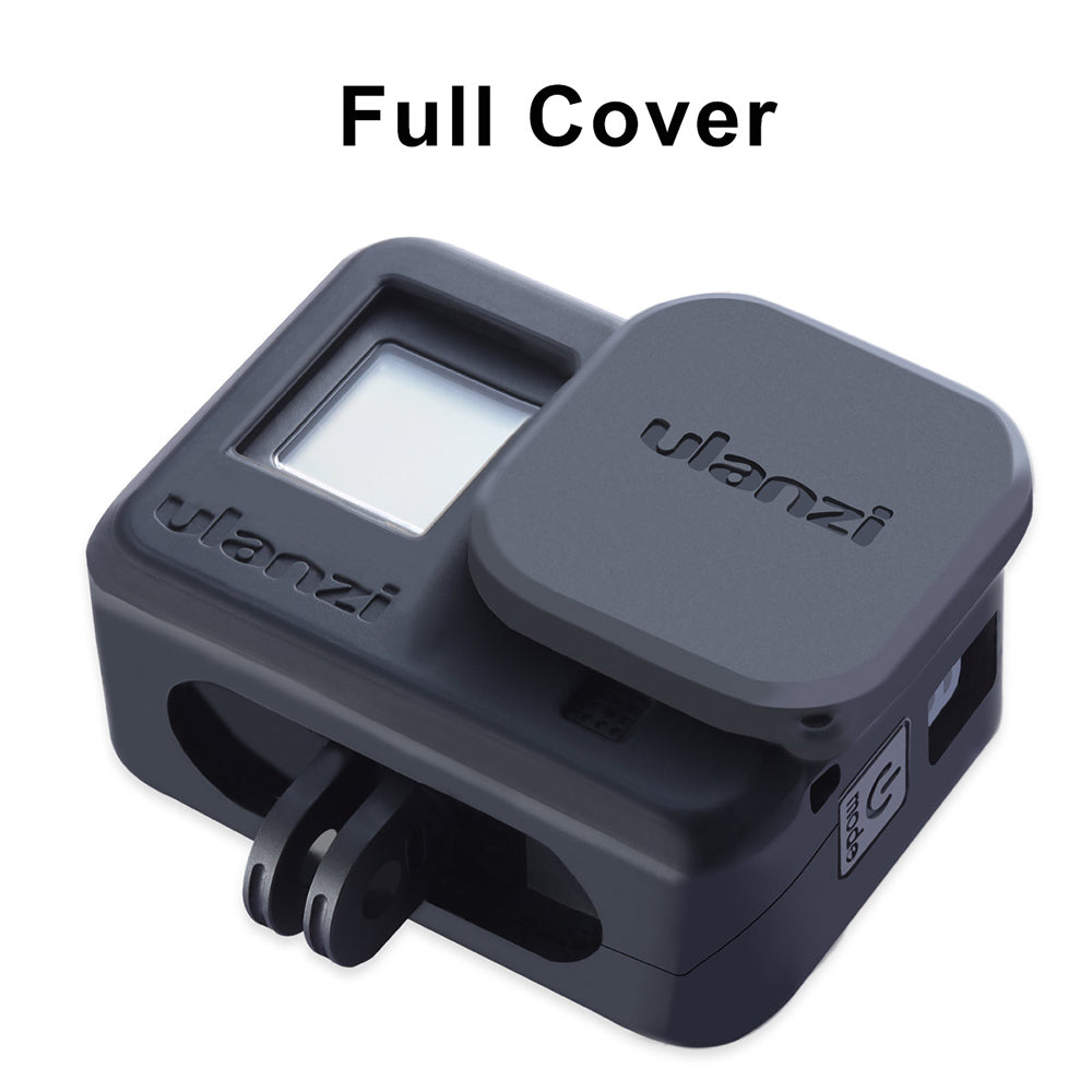 ULANZI G8-3 Soft Silicone Case Protective Cover Lens Cap with Lanyard for GoPro Hero 8 Black Action Camera