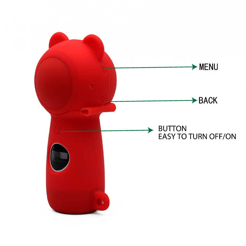 Full Body Drop-proof Soft Silicone Protective Cover Case for Samsung Gear 360 (2017) Panoramic 4K Sports Camera - Red