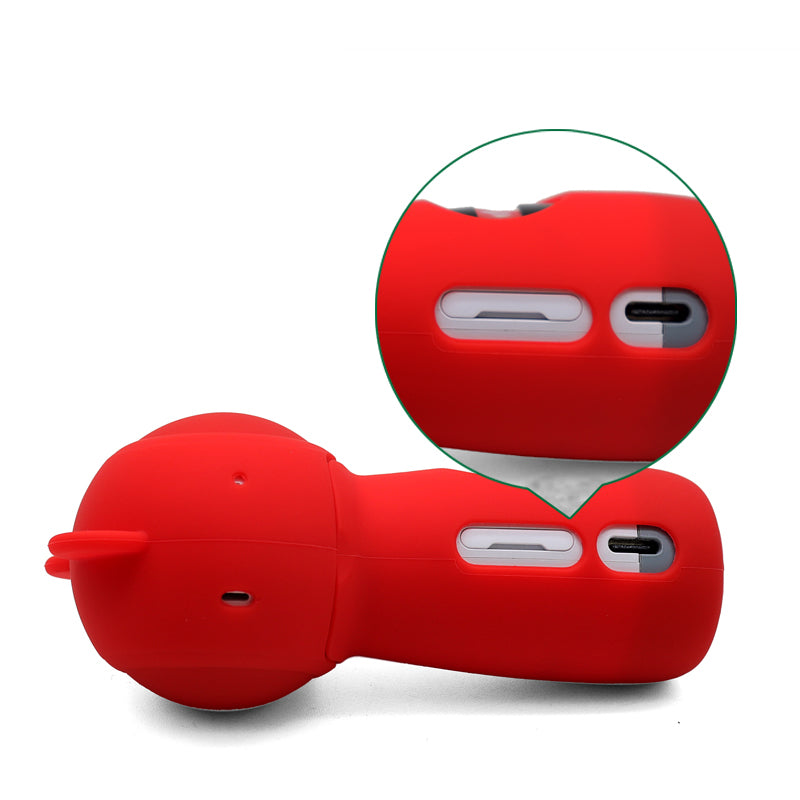 Full Body Drop-proof Soft Silicone Protective Cover Case for Samsung Gear 360 (2017) Panoramic 4K Sports Camera - Red