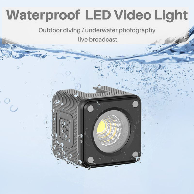 Uniqkart L2 Cutelite COB LED Video Light Portable Fill Photography Light Kit IP68 Waterproof Mini Cube Fill Light