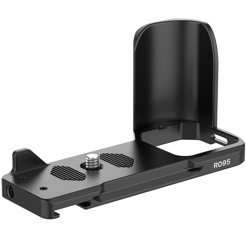 Uniqkart R095 Vertical Horizontal Switching Tripod Head Quick Release Plate Camera L-shape Bracket for Sony ZVE10