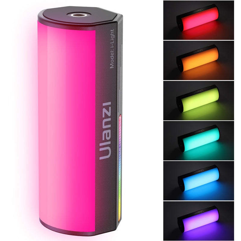 Uniqkart I-Light RGB Mini Stick Light 360-degree Full Color Adjustable Video Light Support Magnetic Attraction