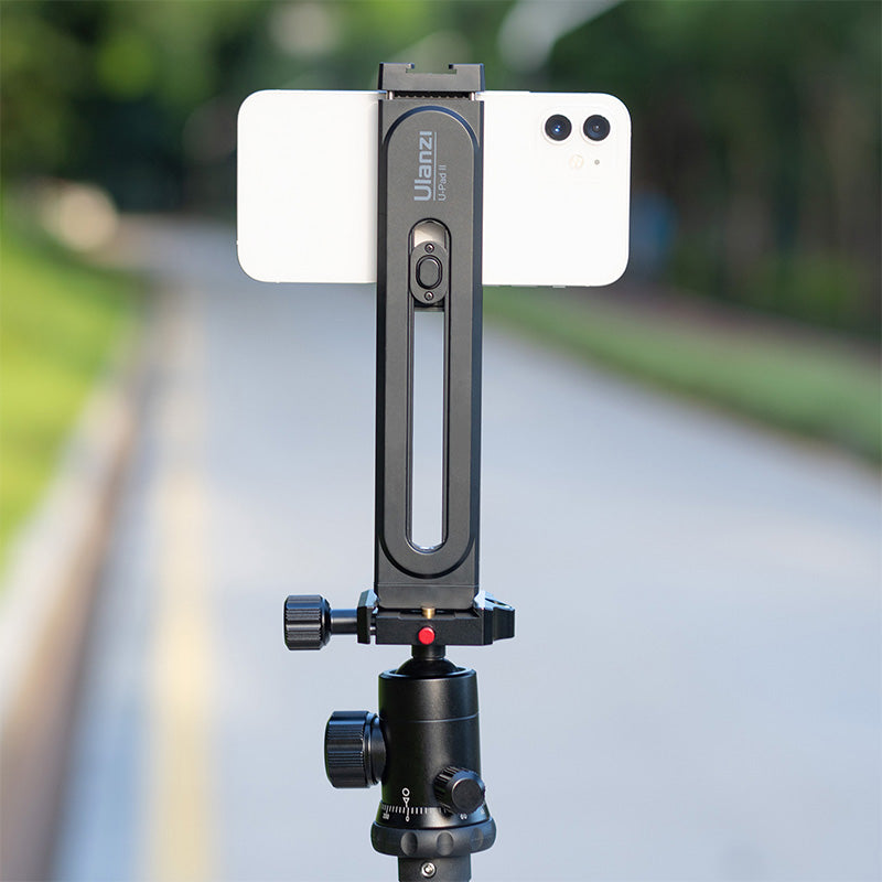 ULANZI U-PAD II 2 in 1 Tablets Tripod Mount Adapter Adjustable Phone Stand Holder with 1/4" Screw for 4.7"-12.9" Devices - Black