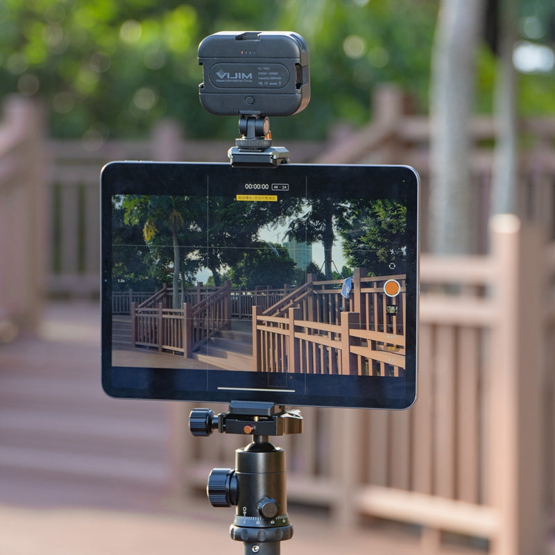 ULANZI U-PAD III Aluminum Alloy Tablets Tripod Mount Adapter Adjustable Phone Holder with 1/4" Screw for 4.7"-12.9" Devices