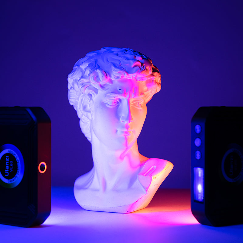 Uniqkart VL60 Mini Pocket RGB Video Light Portable Magnetic LED Camera Fill Light for Photography Shooting