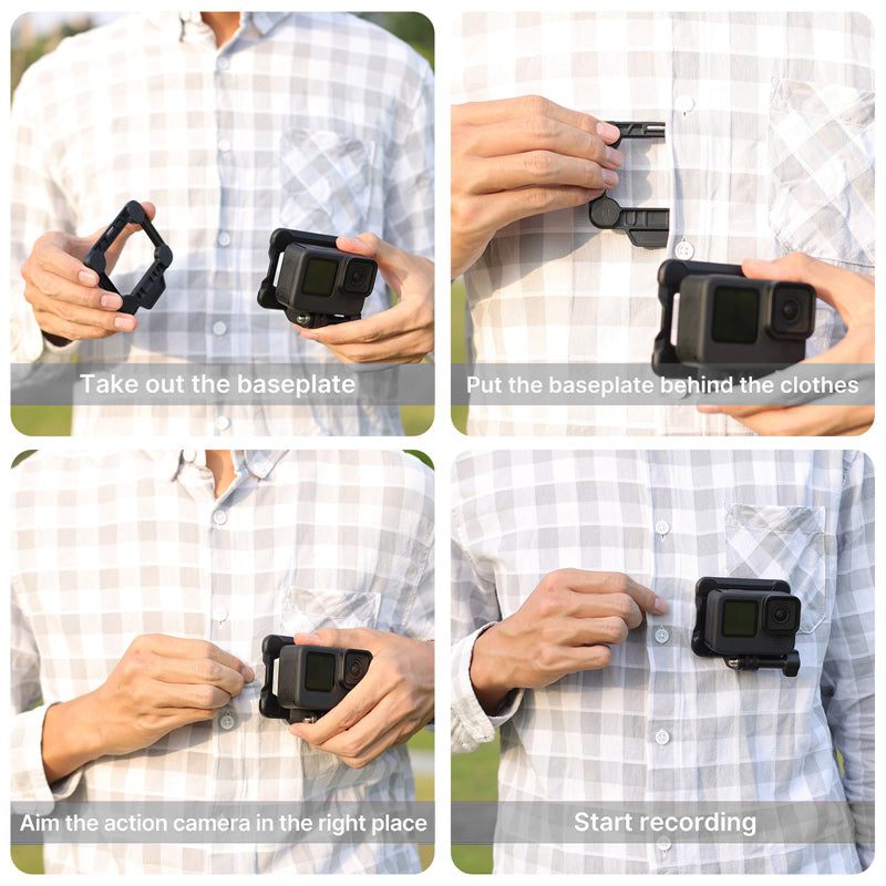 ULANZI GP-16 3 in 1 Quick Release Magnetic Action Camera Mount for GoPro 8 9 10