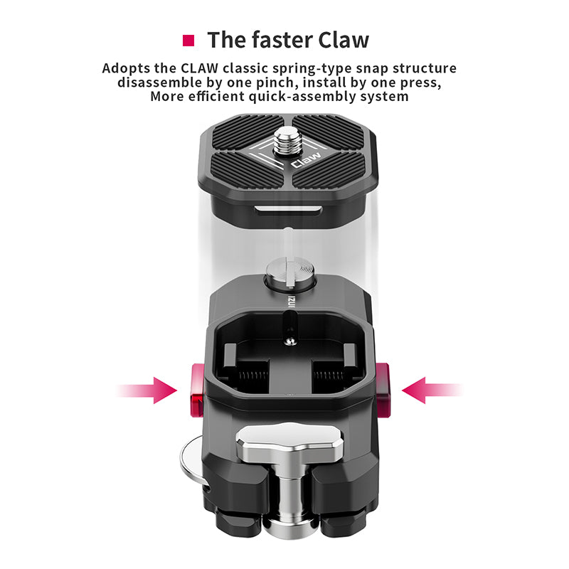 Uniqkart Claw Clip Strap Quick Release Plate Tripod Camera Mount Adapter Quick Setup Kit for Canon/Sony/Nikon Cameras