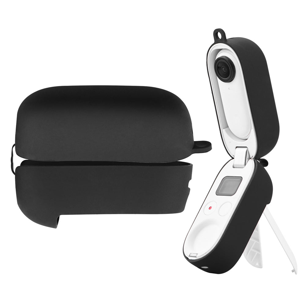 EWB8895 Thumb Anti-shake Digital Camera Charging Case Protector Silicone Protective Cover for Insta360 go2 Camera - Black