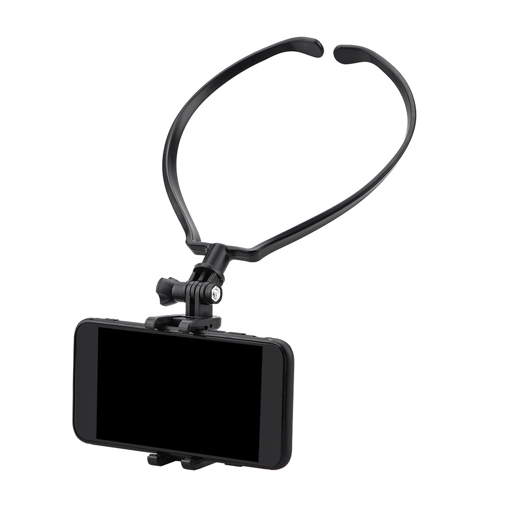 EWB8865 270 Degrees Adjustment Neck Hanging Self Timer Mobile Phone Bracket for First Viewing Angle