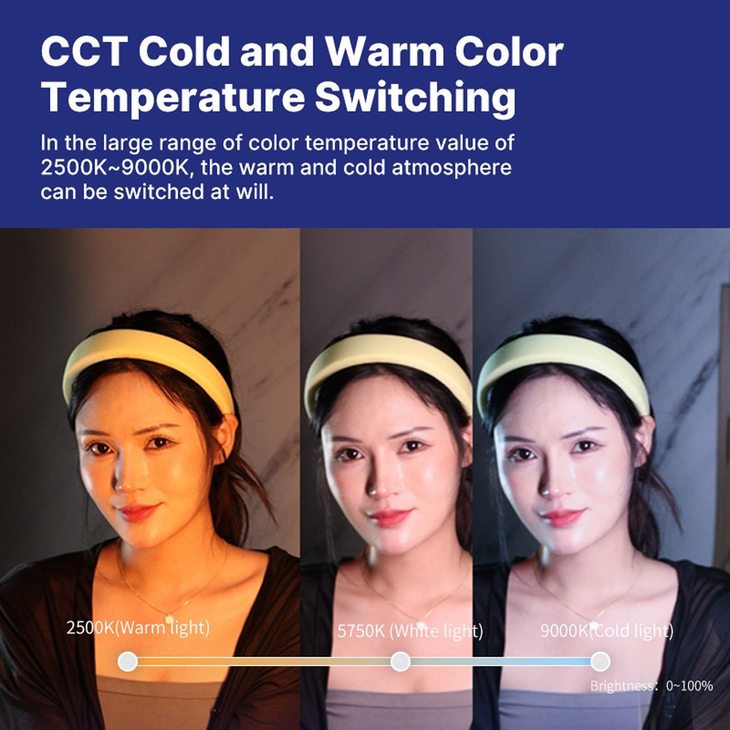 Uniqkart VL110 RGB Portable Magnetic Light Bar Adjustable Selfie Fill Light with 1/4 Screw for Photography