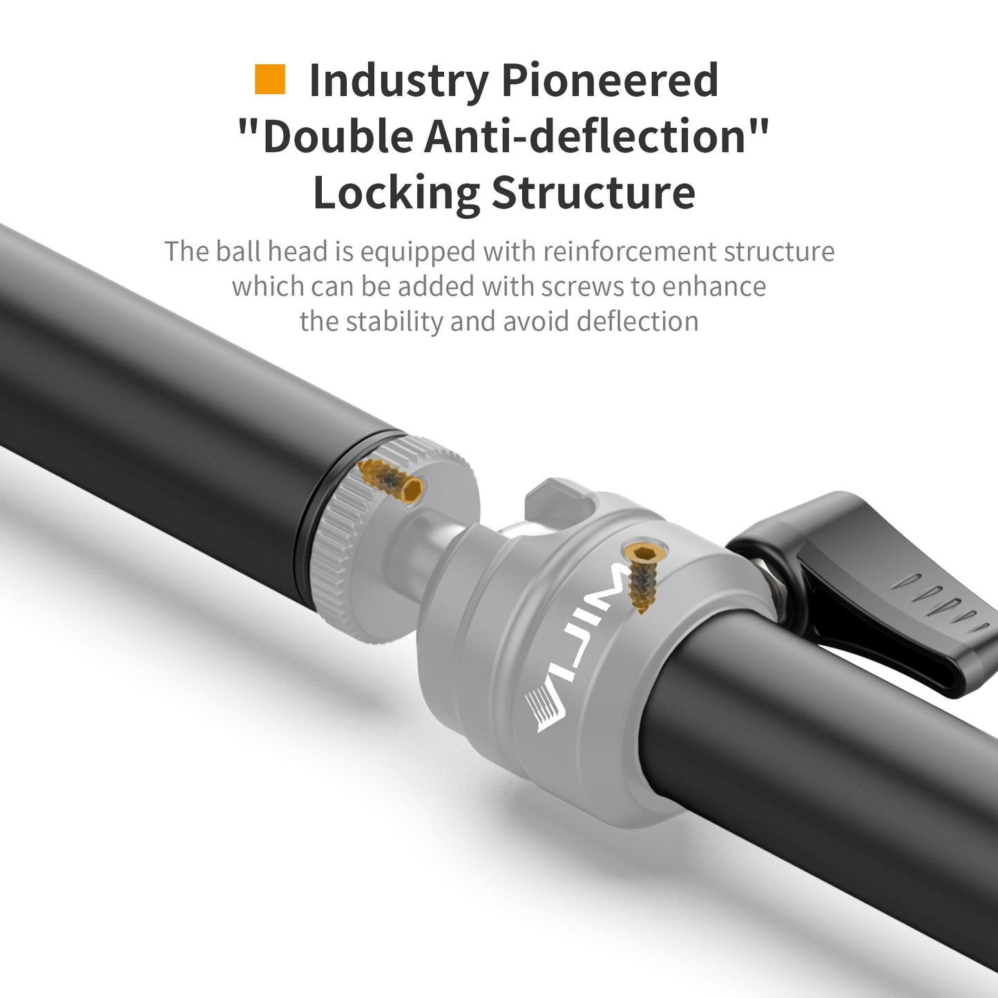Uniqkart VIJIM LS04 Pipe Clamp Bracket Multi-Section Extension Flexible Arm Shooting Equipment Photography Accessories for Live-stream Lighting