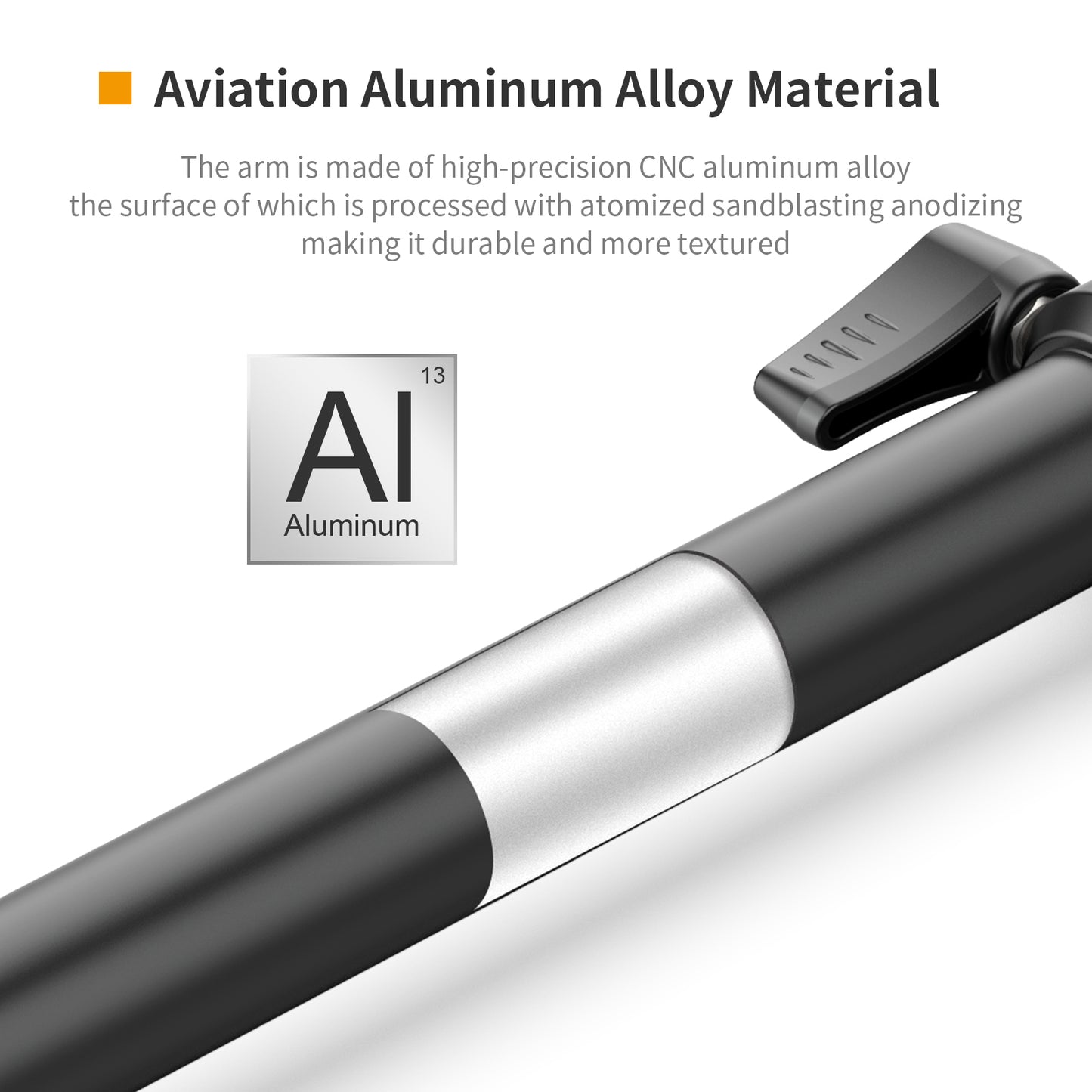 Uniqkart VIJIM LS04 Pipe Clamp Bracket Multi-Section Extension Flexible Arm Shooting Equipment Photography Accessories for Live-stream Lighting