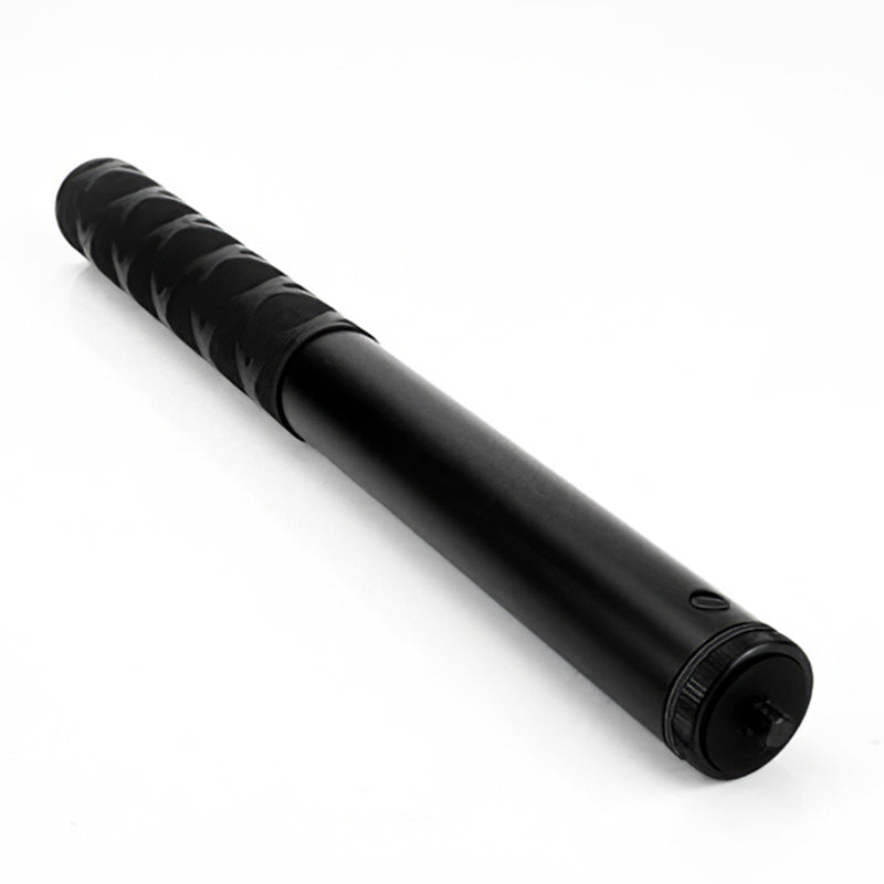 1.1m Aluminum Alloy Extension Rod Retractable Selfie Stick Handle with 1/4 inch Screw for Insta 360 One X - Black