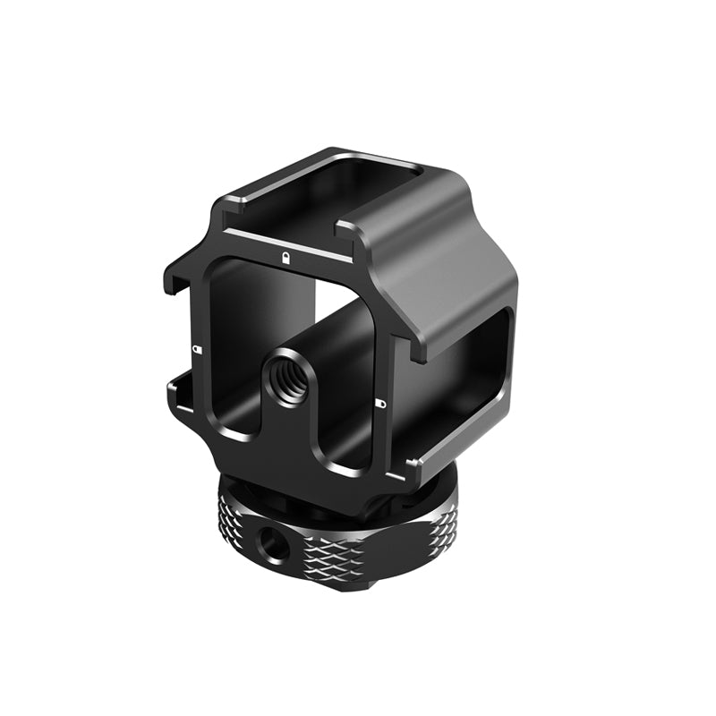 SLR Camera Three-Head Cold Shoe Base Connector Microphone Fill Light Expansion Aluminum Alloy Adapter