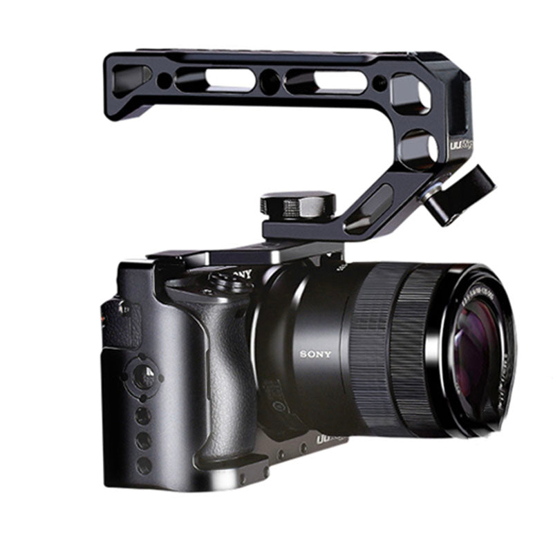 UURIG Universal DSLR Camera Top Handle Cold Shoe Adapter Mount for LED Light Microphone