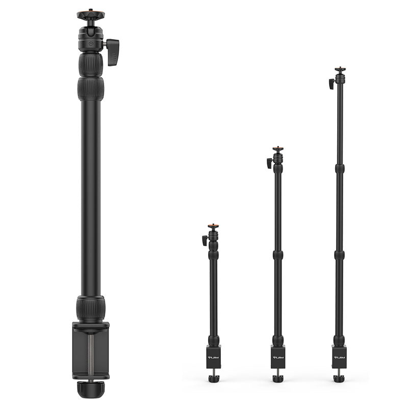 Uniqkart VIJIM LS10 Table Mount Bracket C-clamp Mount Flexible Arm Extend Light Stand with 360 Degrees Ball Head