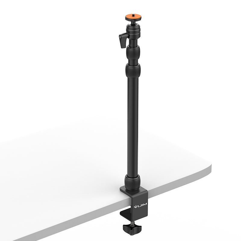 Uniqkart VIJIM LS10 Table Mount Bracket C-clamp Mount Flexible Arm Extend Light Stand with 360 Degrees Ball Head