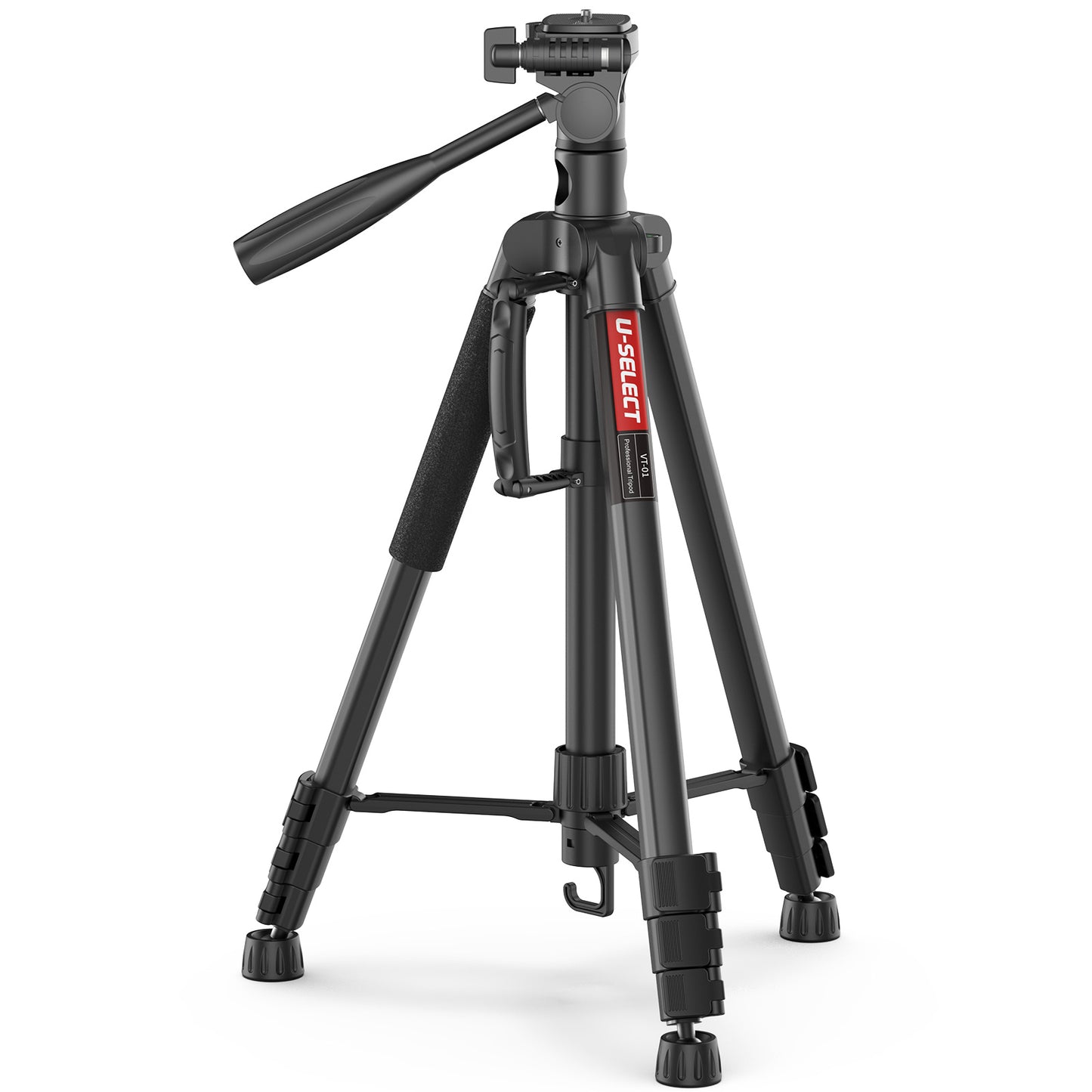 Uniqkart U-SELECT VT-01 Aluminum Alloy Ball Head Professional Tripod Lightweight Large Load-Bearing Tripod for Shooting Photography