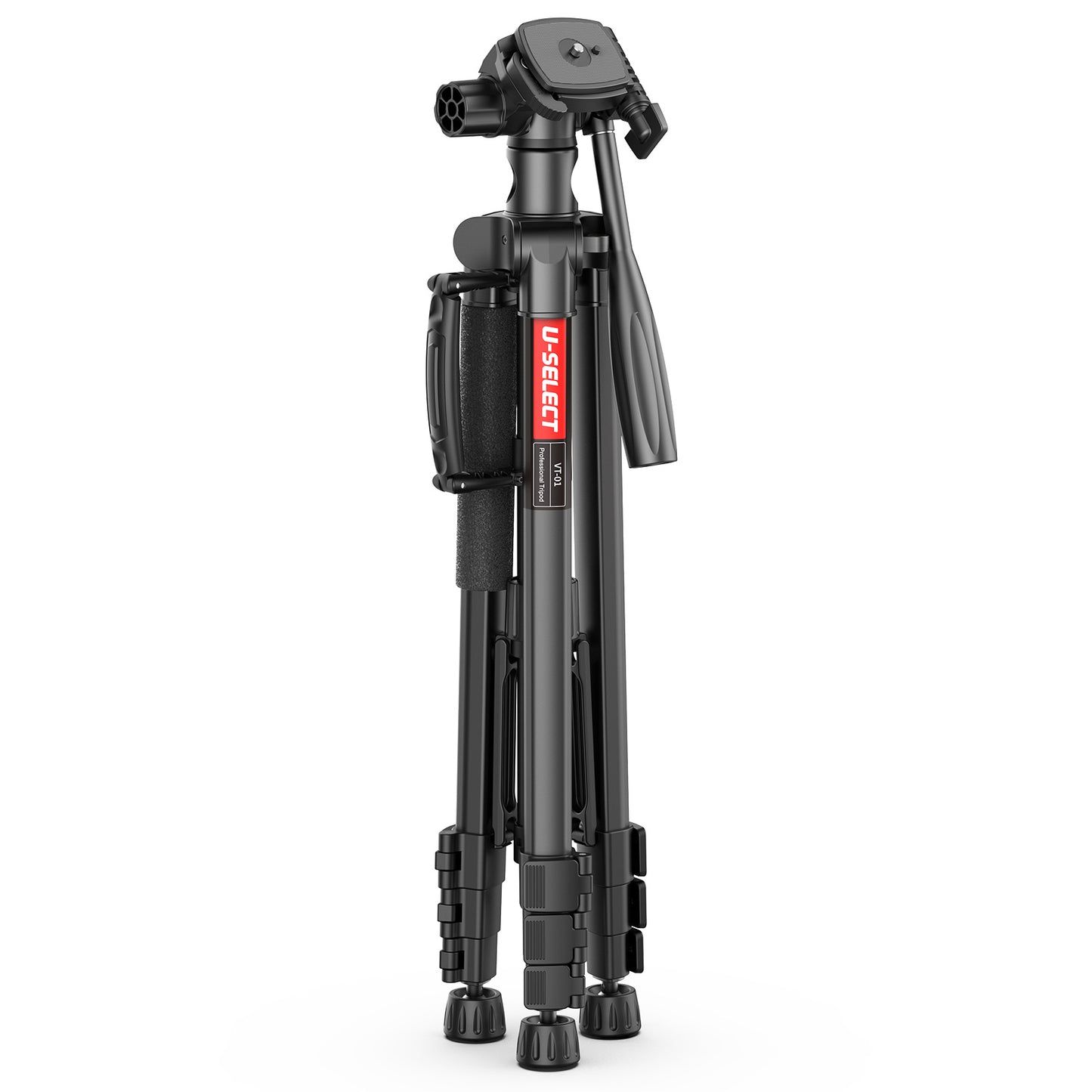 Uniqkart U-SELECT VT-01 Aluminum Alloy Ball Head Professional Tripod Lightweight Large Load-Bearing Tripod for Shooting Photography