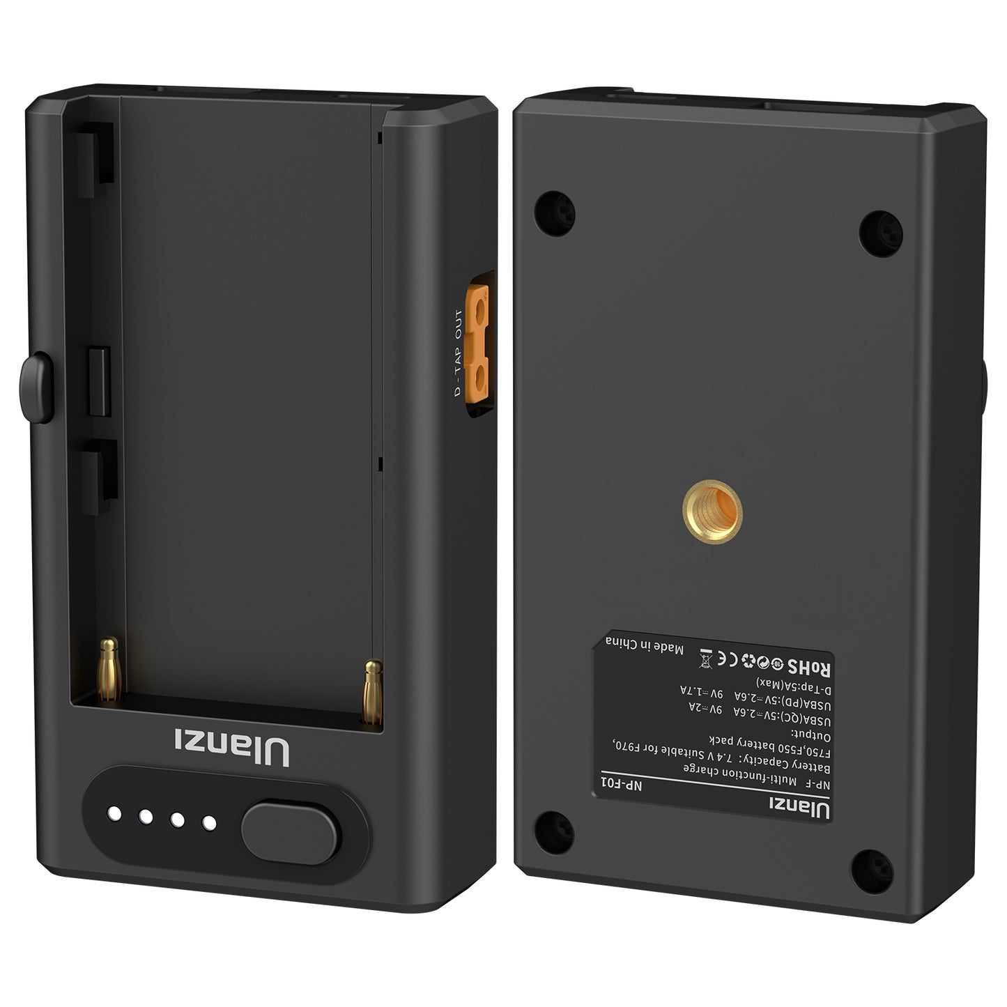 Uniqkart NP-F01 Multifunctional 22W PD Camera Battery Charger for Sony Nikon Canon NP-F Battery