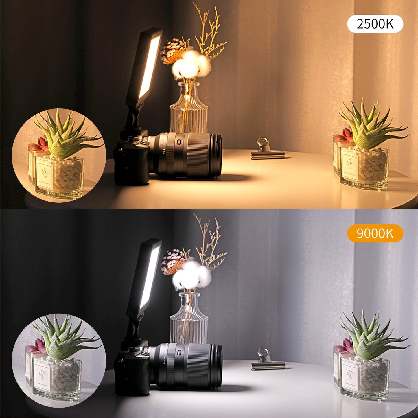 Uniqkart VIJIM VL192 11 Inch LED Video Light 2500-9000K Lamp Panel Photography Lighting Live Stream Photo Studio Remote Control Fill Lamp