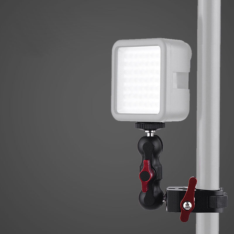 POYINCO P-093-1 Anti-slip Camera Clamp Mount Monitor 360-degree Ball Head Magic Arm with 1/4" and 3/8" Thread for DSLR/LED Lights - Crab Clamp