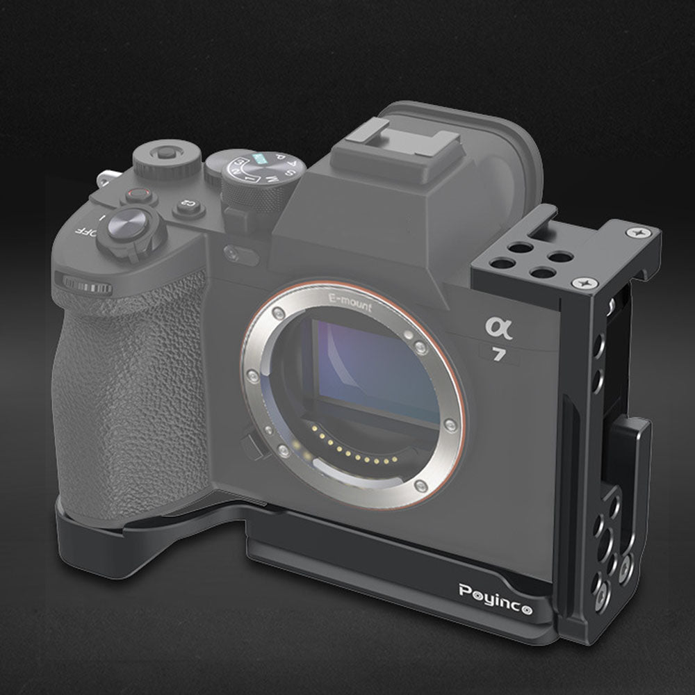 Uniqkart JN-037 L-shape Bracket for Sony A7M4 Quick Release Plate Tripod Head Vertical Horizontal Switching Camera Accessories