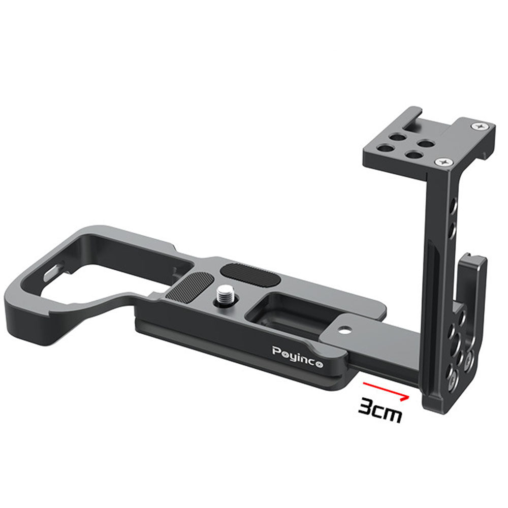 Uniqkart JN-037 L-shape Bracket for Sony A7M4 Quick Release Plate Tripod Head Vertical Horizontal Switching Camera Accessories