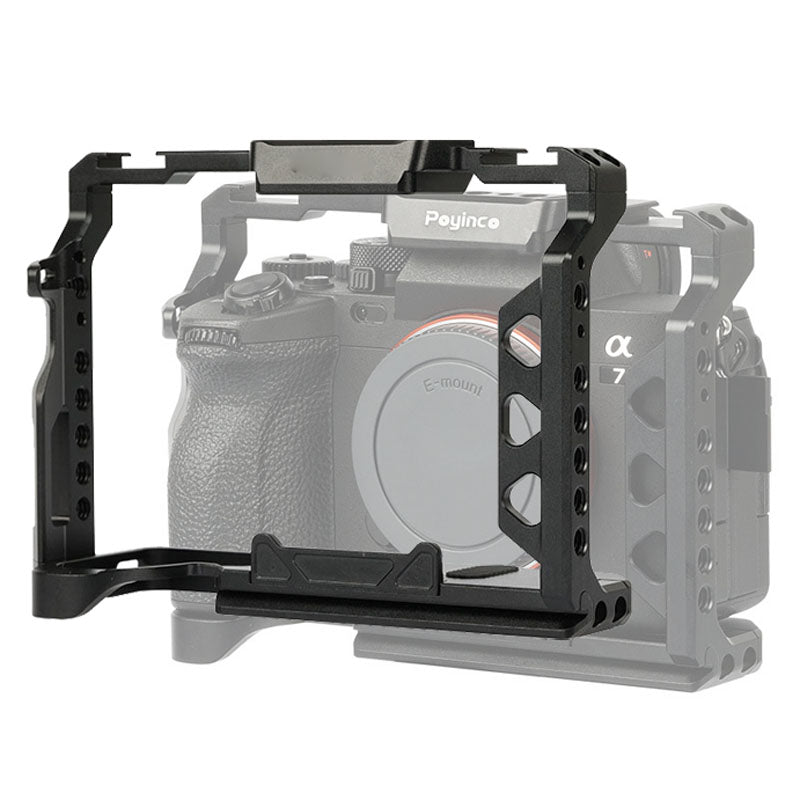 Uniqkart For Sony A7M4/M3/R3 Camera Shockproof Anti-shake Camera Cage Frame Protection Cage