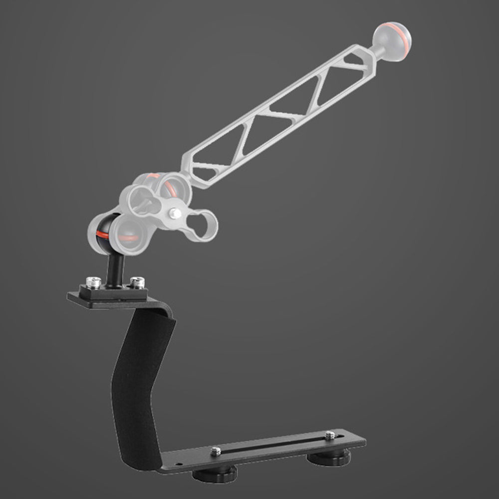 Uniqkart PY-094 SLR Digital Camera Holder Universal Z-shaped Diving Photography Video Recording Camera Mount Stand