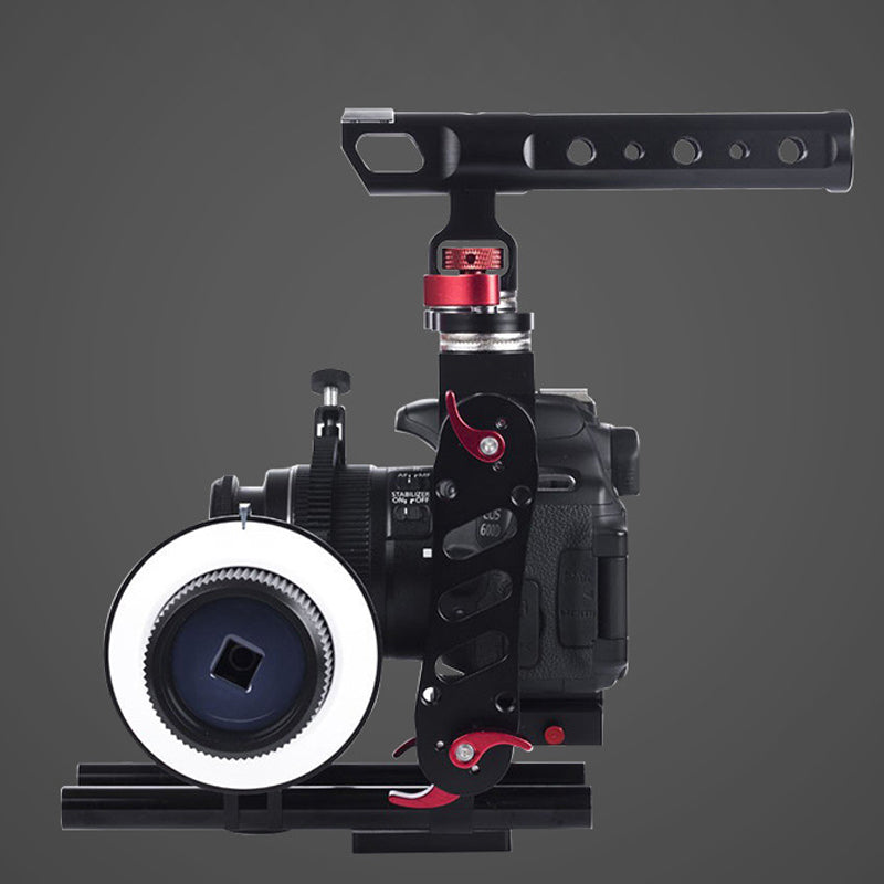 POYINCO For Sony A7 Series/ Nikon D810 Aluminum Alloy Camera Cage Kit with Top Handle Grip Quick Release Base