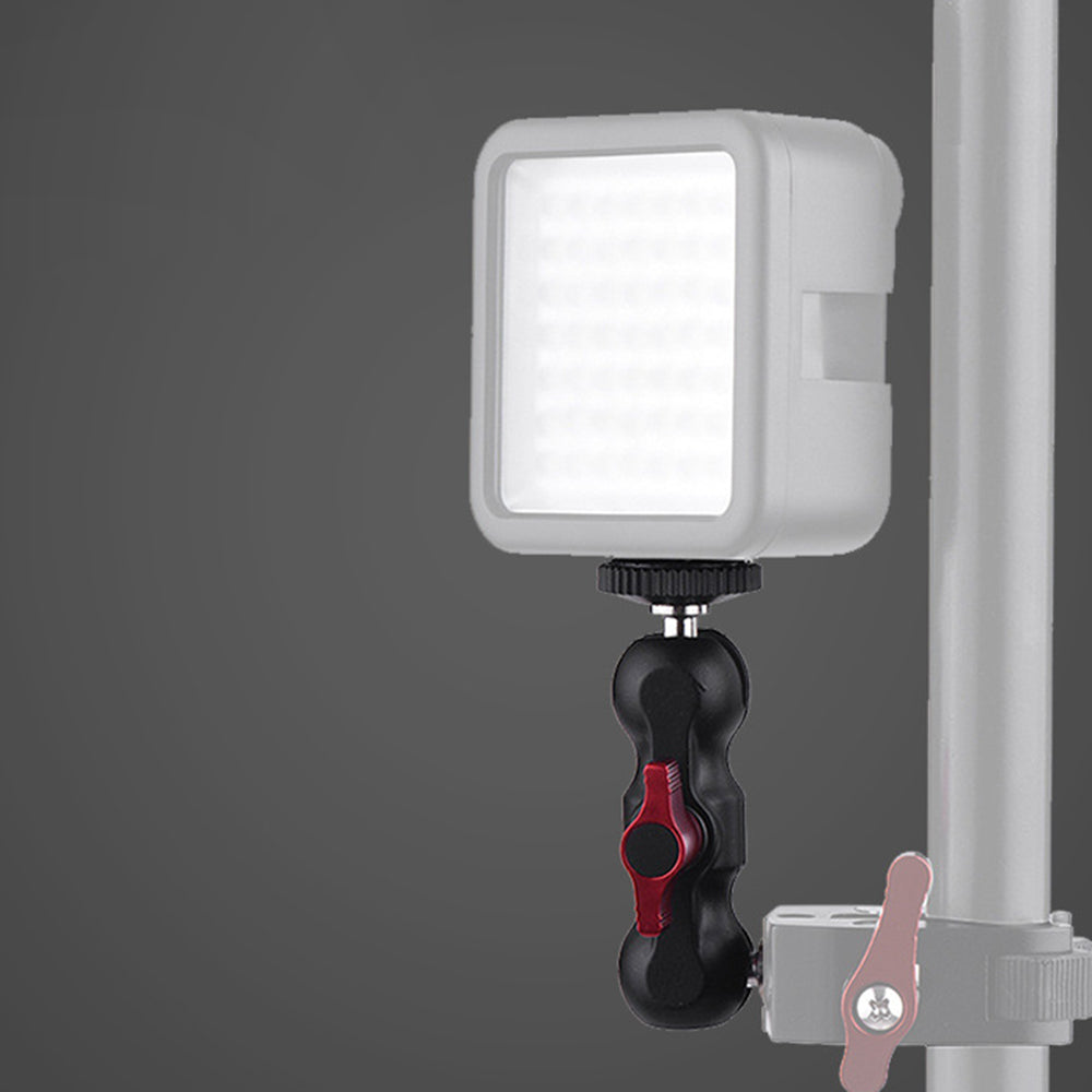 Uniqkart PY-093 Anti-slip Camera Clamp Mount Monitor 360-degree Ball Head Magic Arm with Screw Adapter for DSLR/LED Lights