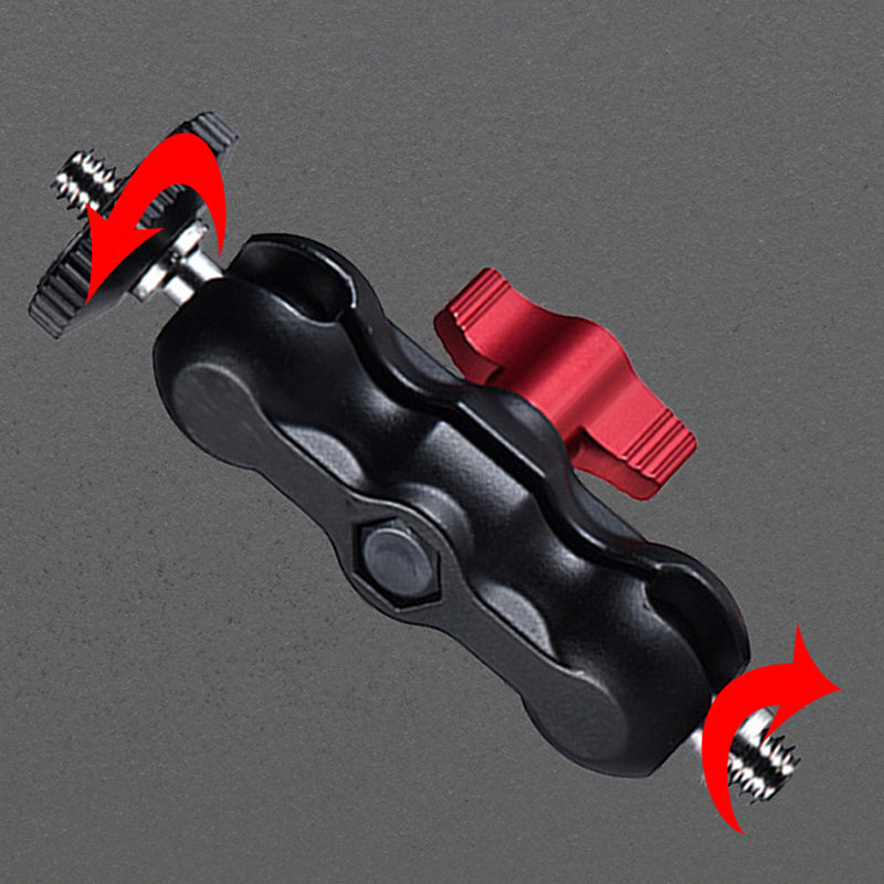 Uniqkart PY-093 Anti-slip Camera Clamp Mount Monitor 360-degree Ball Head Magic Arm with Screw Adapter for DSLR/LED Lights