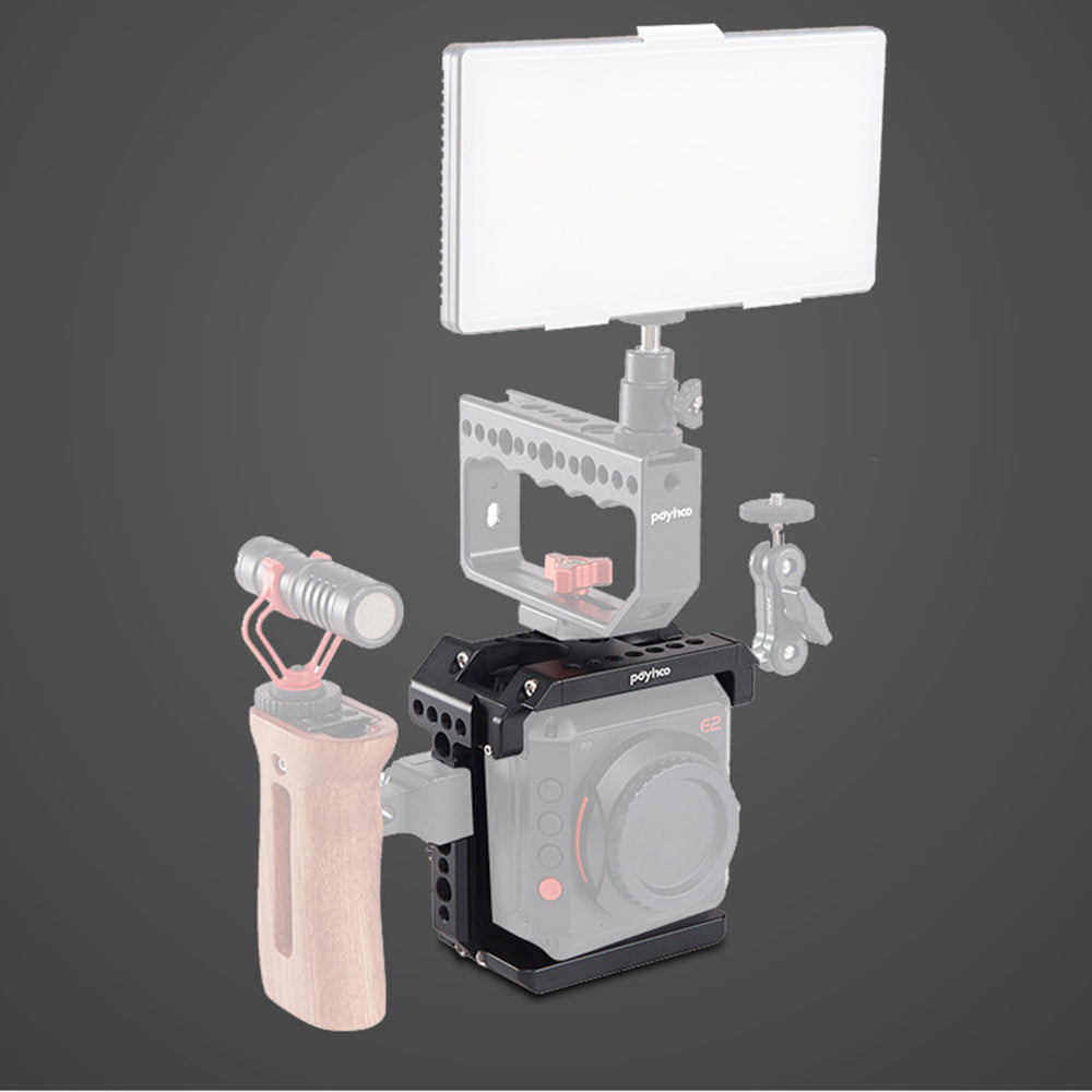 Uniqkart PY-038 for Z CAM E2 Camera Protective Cage Expansion Frame Outdoor Photography Accessory