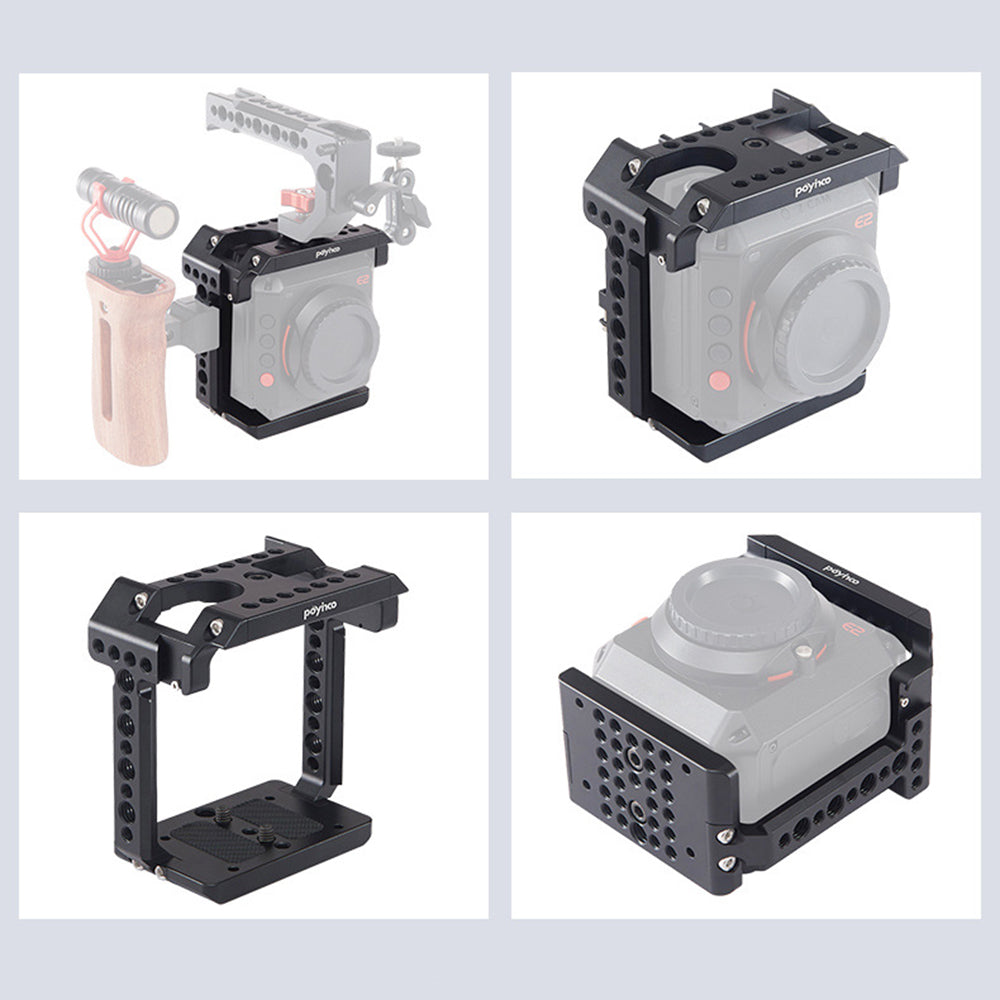 Uniqkart PY-038 for Z CAM E2 Camera Protective Cage Expansion Frame Outdoor Photography Accessory