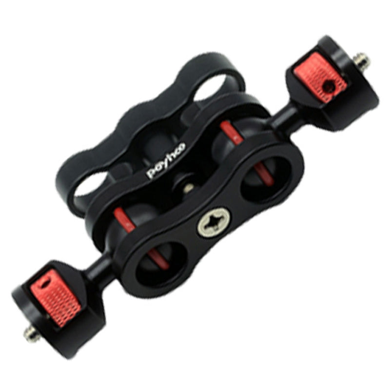 Uniqkart SLR Camera Magic Arm 360 Degree Rotating Dual Head Aluminum Alloy Bracket