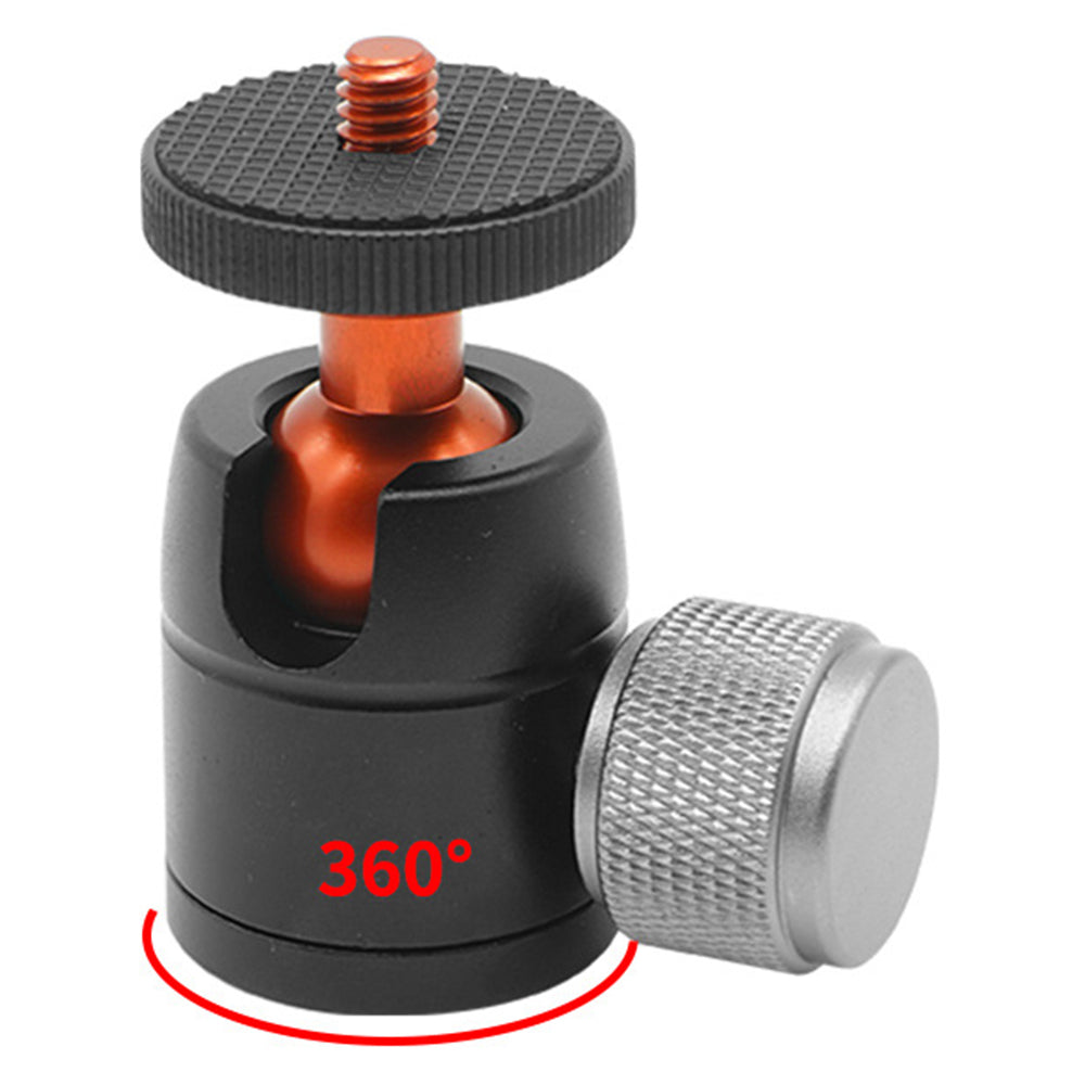 Uniqkart PY-103 360 Degrees Rotating 1/4 Screw Interface Aluminum Alloy SLR Camera Ball Head Gimbal Bracket
