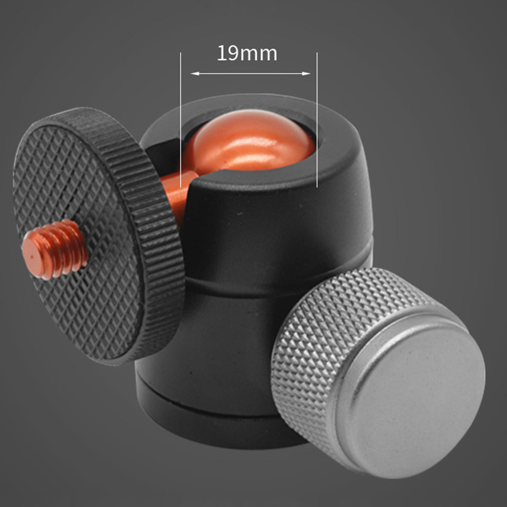 Uniqkart PY-103 360 Degrees Rotating 1/4 Screw Interface Aluminum Alloy SLR Camera Ball Head Gimbal Bracket