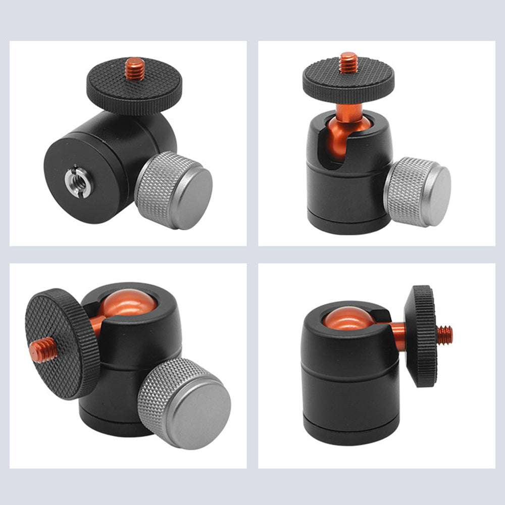 Uniqkart PY-103 360 Degrees Rotating 1/4 Screw Interface Aluminum Alloy SLR Camera Ball Head Gimbal Bracket